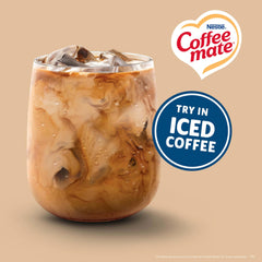 Coffee mate single pouring into coffee showing smooth creamy pour and enhanced flavor