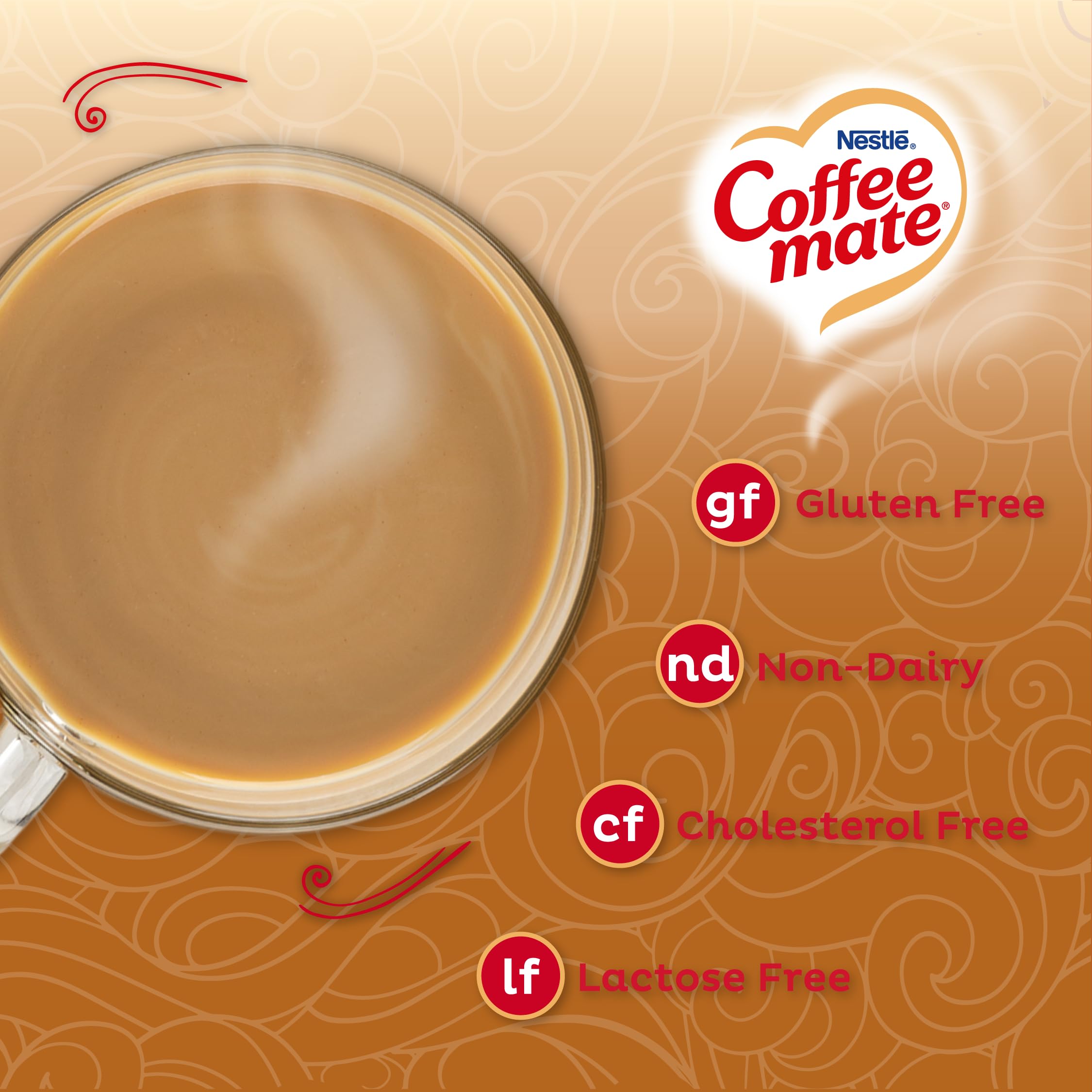 Coffee mate pouring into hot coffee demonstrating quick mixing benefit