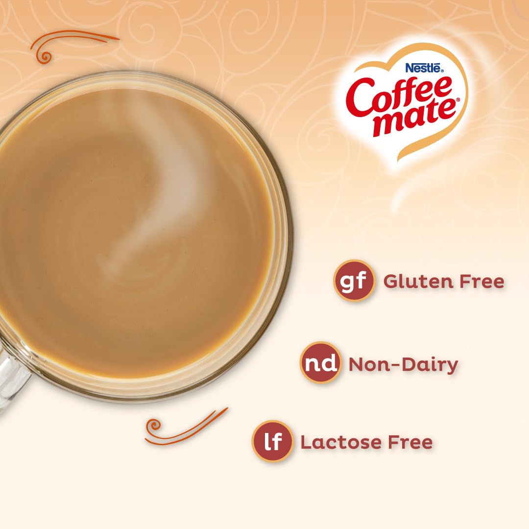 Coffee-mate nutrition and ingredient label for dietary information
