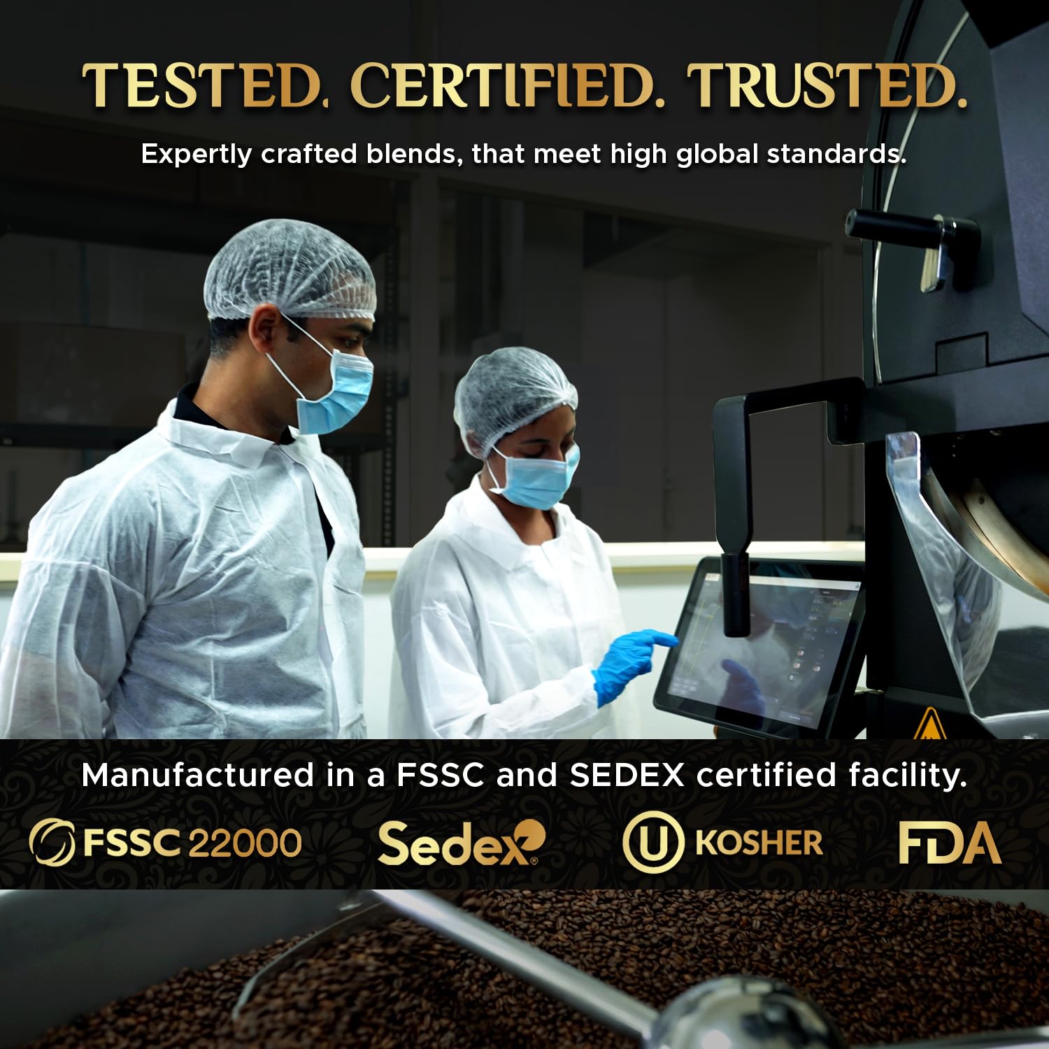 Coffeeza pack label and ingredient list clear for informed flavor selection