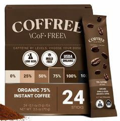 COFFREE front packaging 24-count showing single-serve convenience and freshness