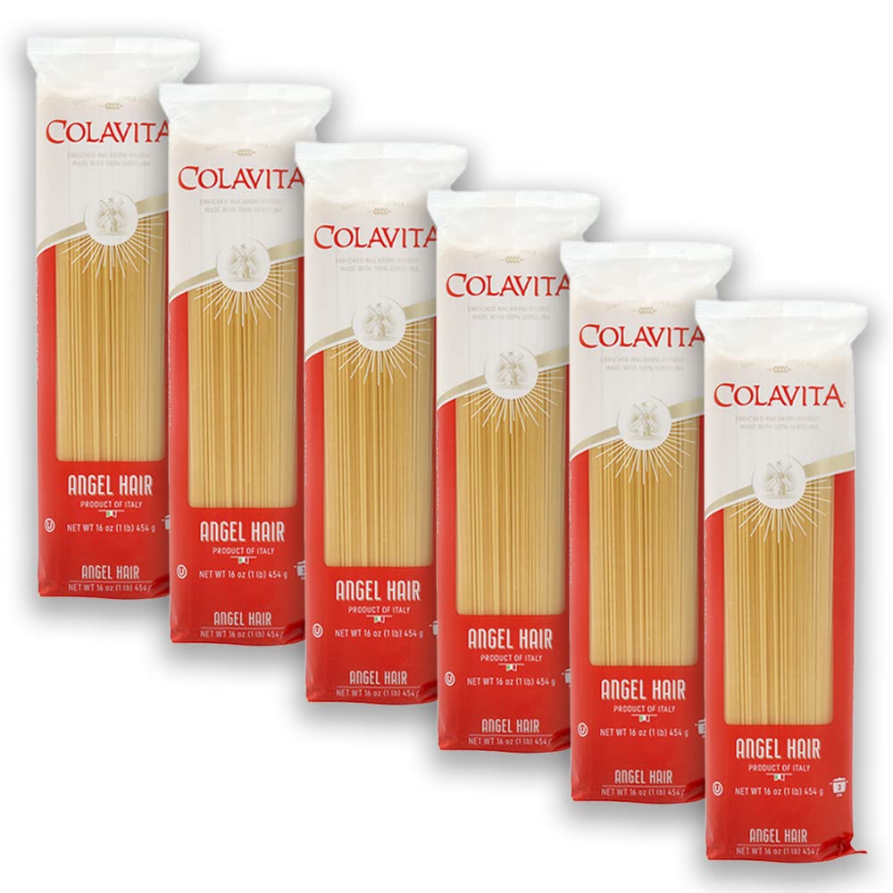 Colavita capellini front packaging showing brand and clear pasta window for pantry confidence