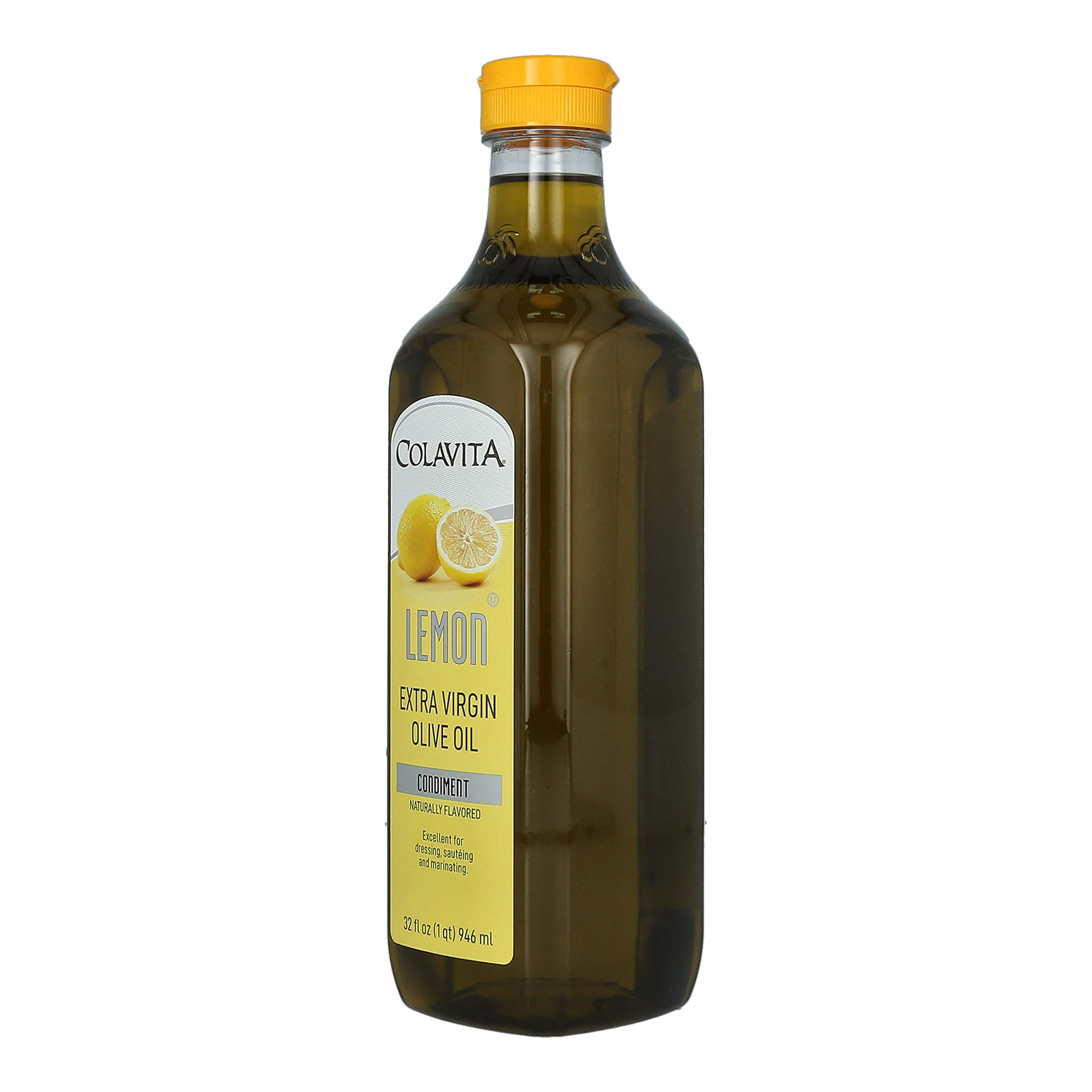 Colavita oil pouring on salad to add citrus flavor and bright finish