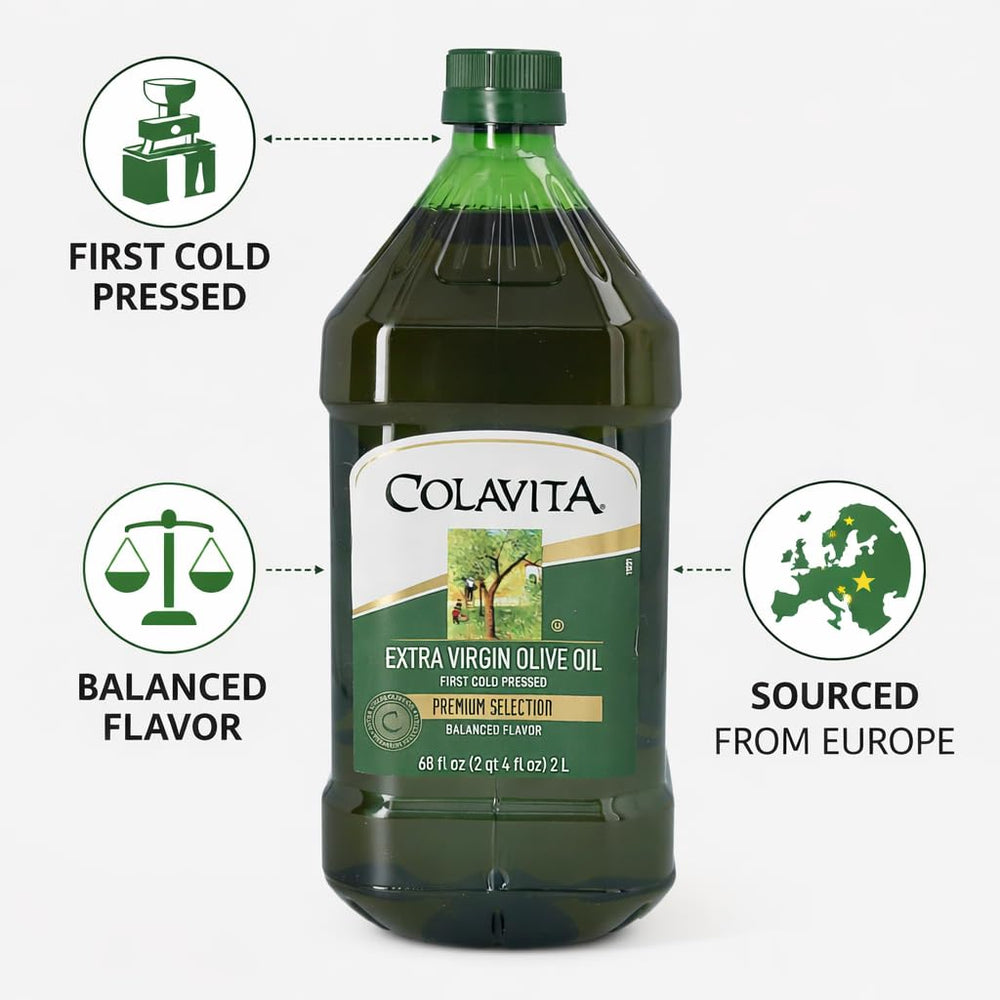 Colavita pour spout close-up demonstrating easy pouring and controlled flow
