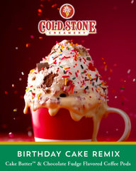 Cold Stone Creamery Beverages brewed cup top view showing creamy cake-like aroma and inviting look