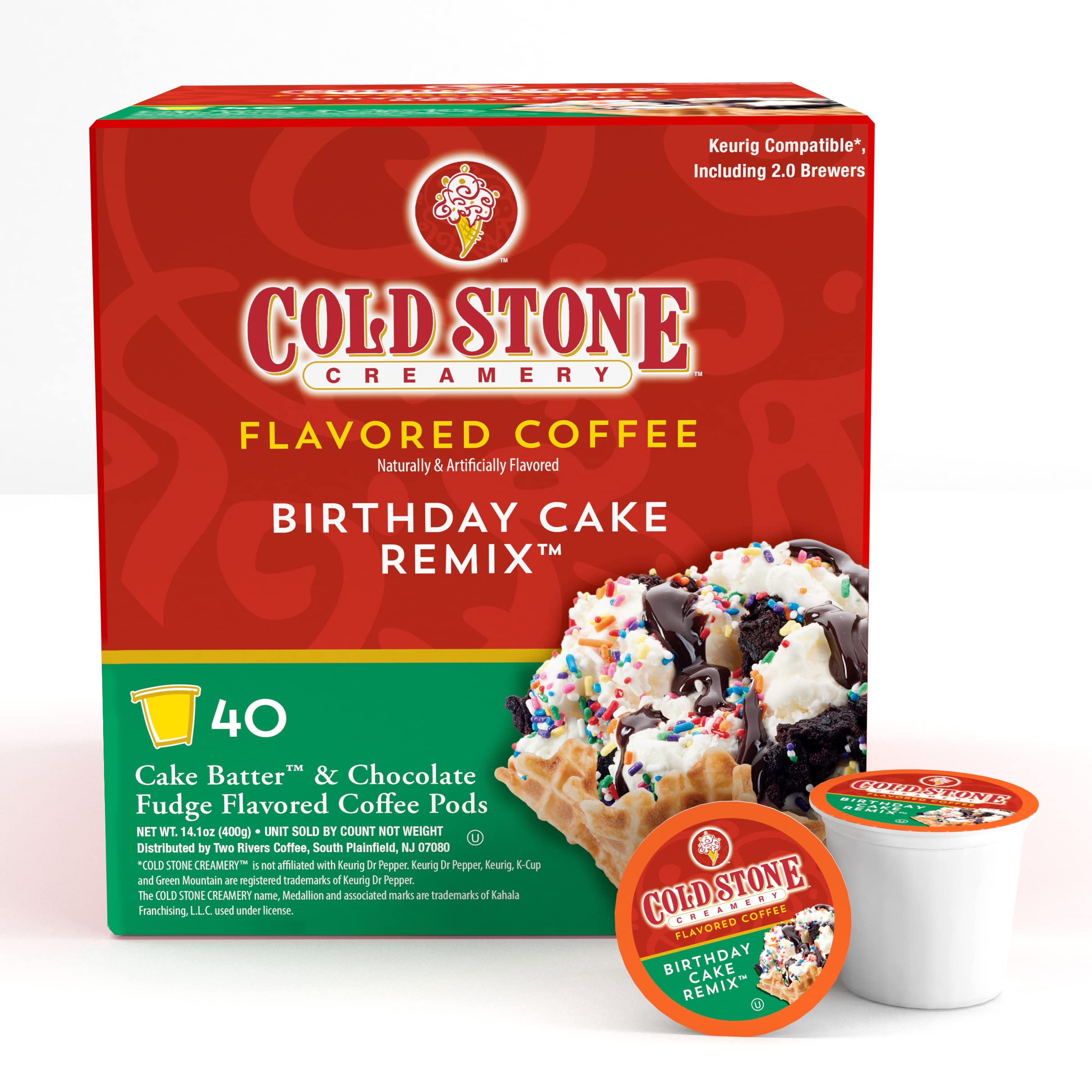 Cold Stone Creamery Beverages single pod close-up highlighting sealed freshness and easy use