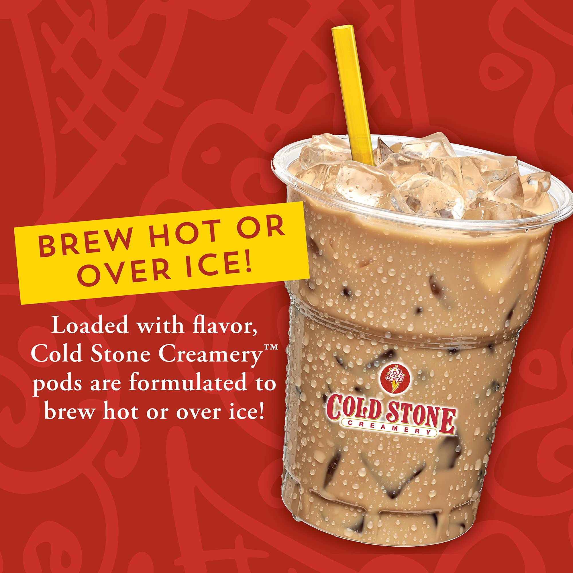 Cold Stone Creamery Beverages iced coffee in glass illustrating refreshing dessert-style benefit