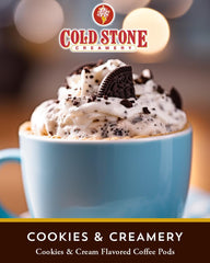 Cold Stone Creamery Beverages pod in K-Cup brewer demonstrating ease of use and speed