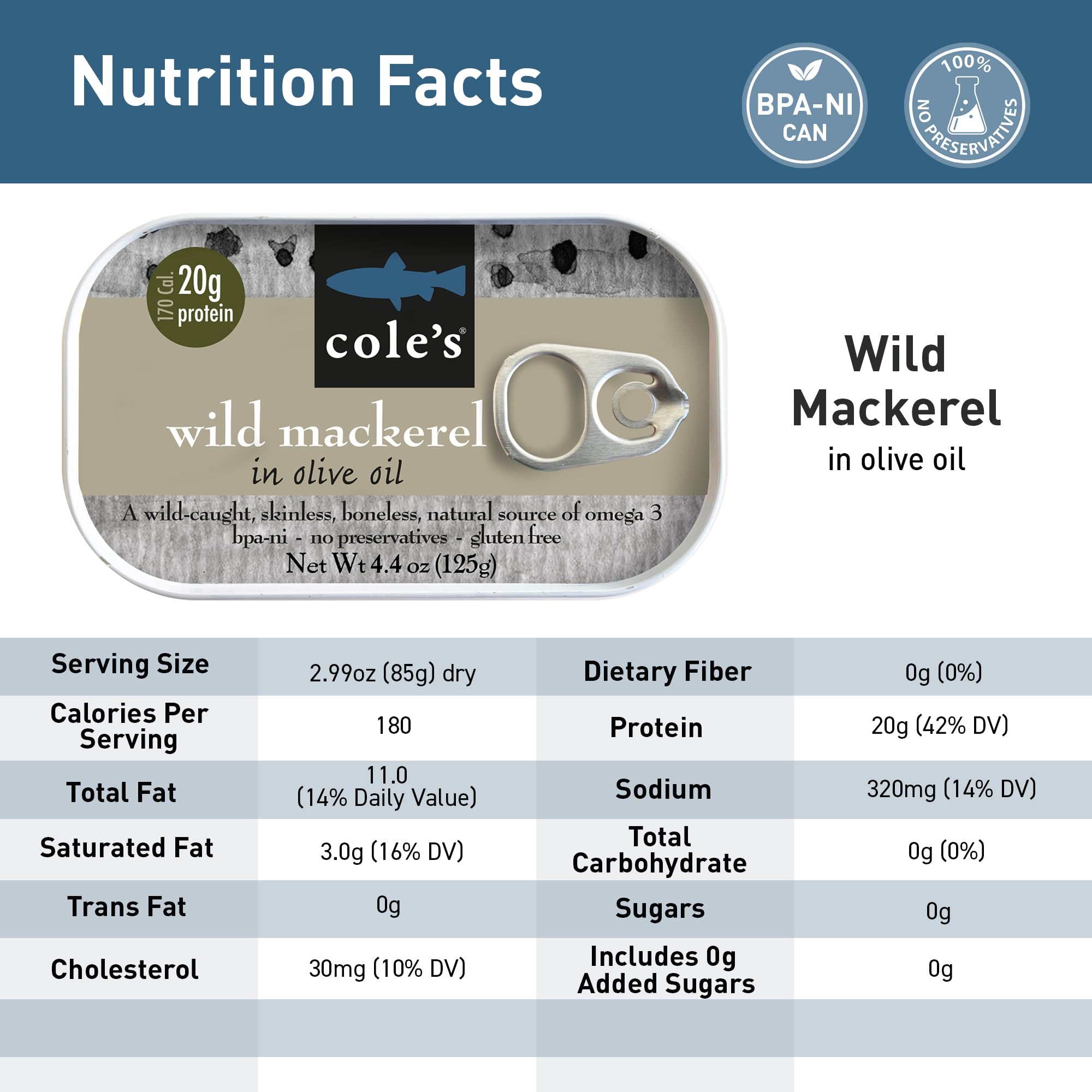 Cole's flaked mackerel on salad demonstrating quick high-protein meal preparation