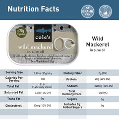 Cole's flaked mackerel on salad demonstrating quick high-protein meal preparation