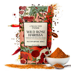 Collected Foods jar front view showing brand and spice blend benefit
