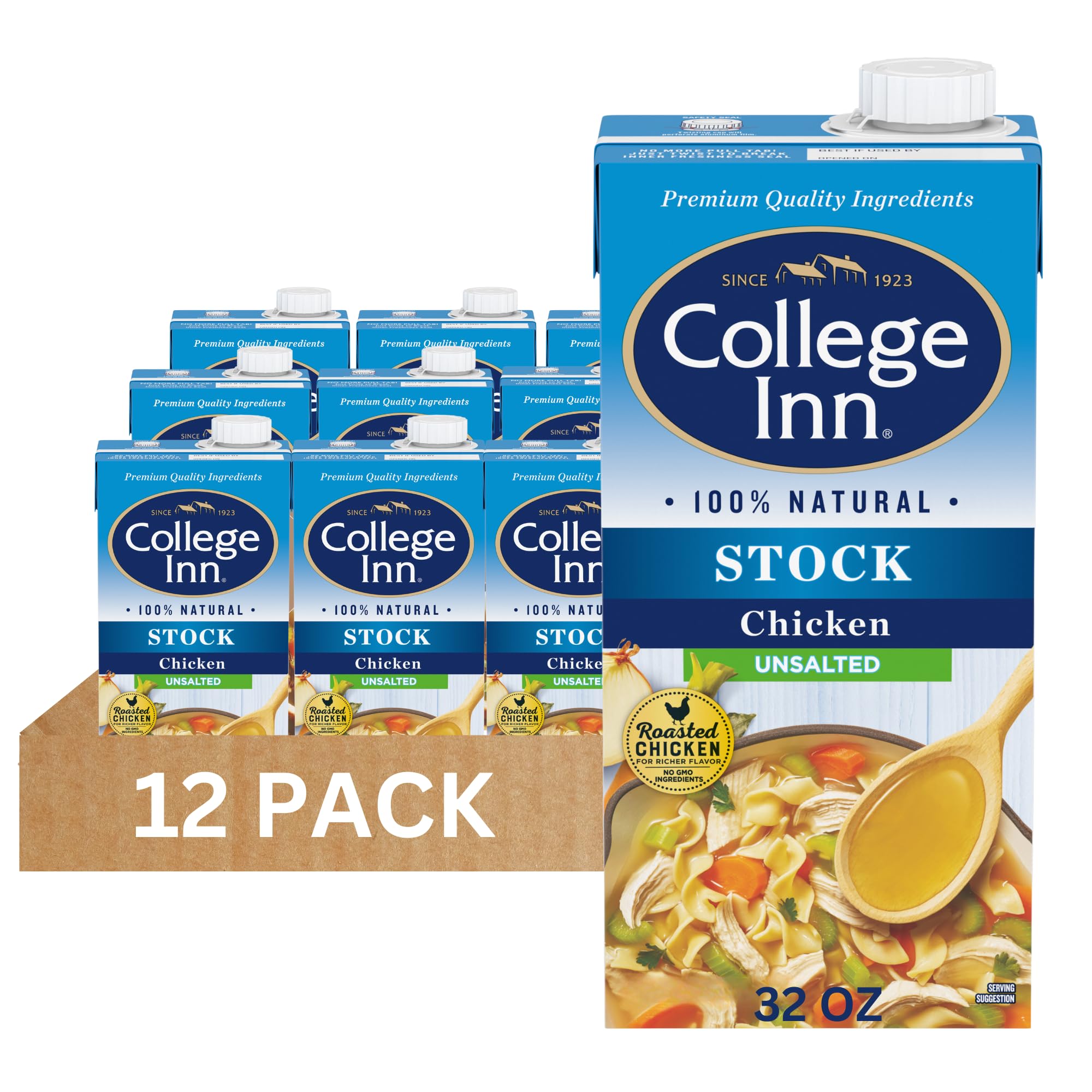 College Inn carton front packaging showing label and size for easy identification and convenience