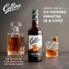 Collins Chicago label close-up highlighting ingredients and authentic flavor