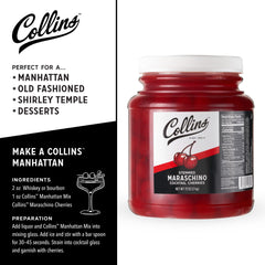 Collins Chicago detail of long stems for easy garnish placement and sanitary handling