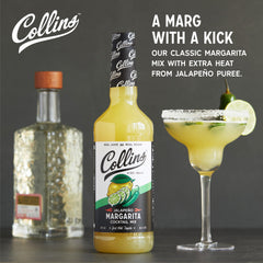 Collins Chicago label close-up highlighting ingredients and citrus notes