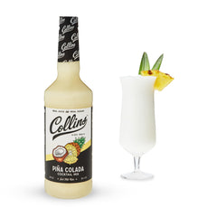 Collins front label showing product name and 32 fl oz size, clear branding benefit