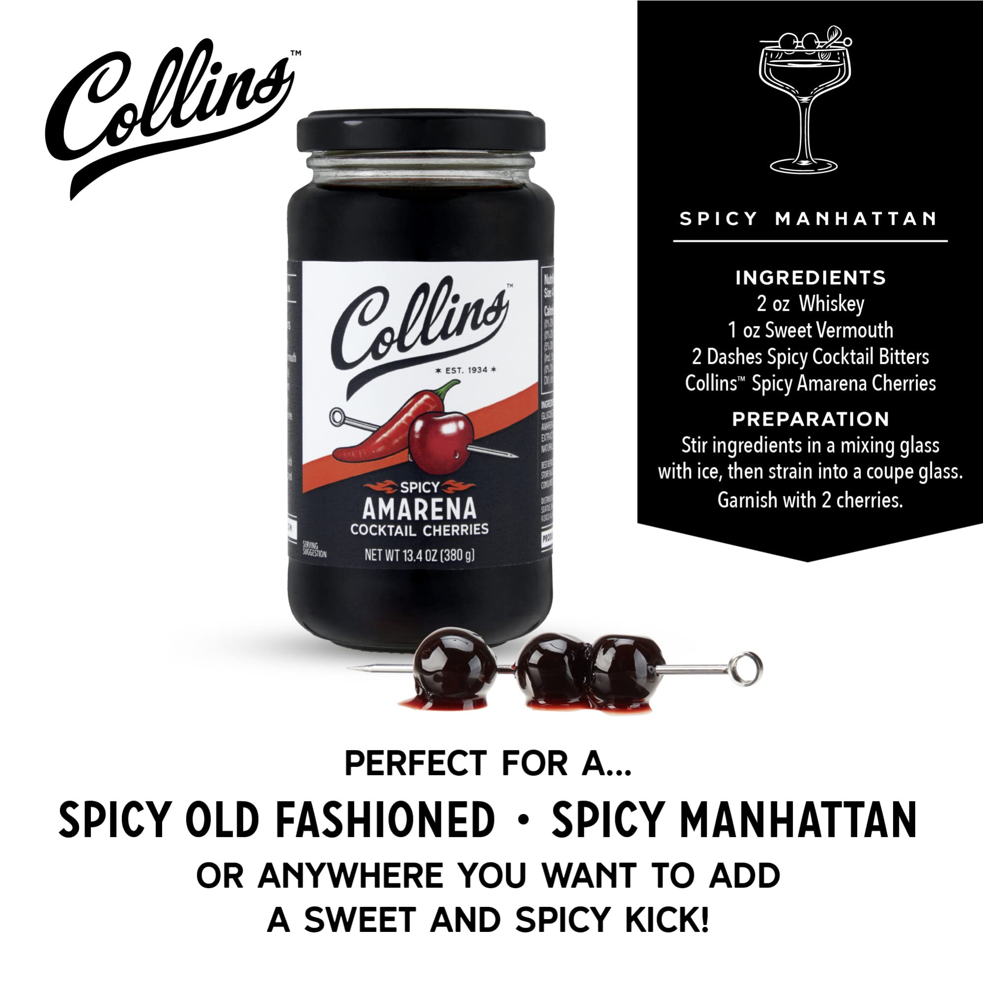 Collins Chicago syrup texture in jar emphasizing glossy sweet-tart coating