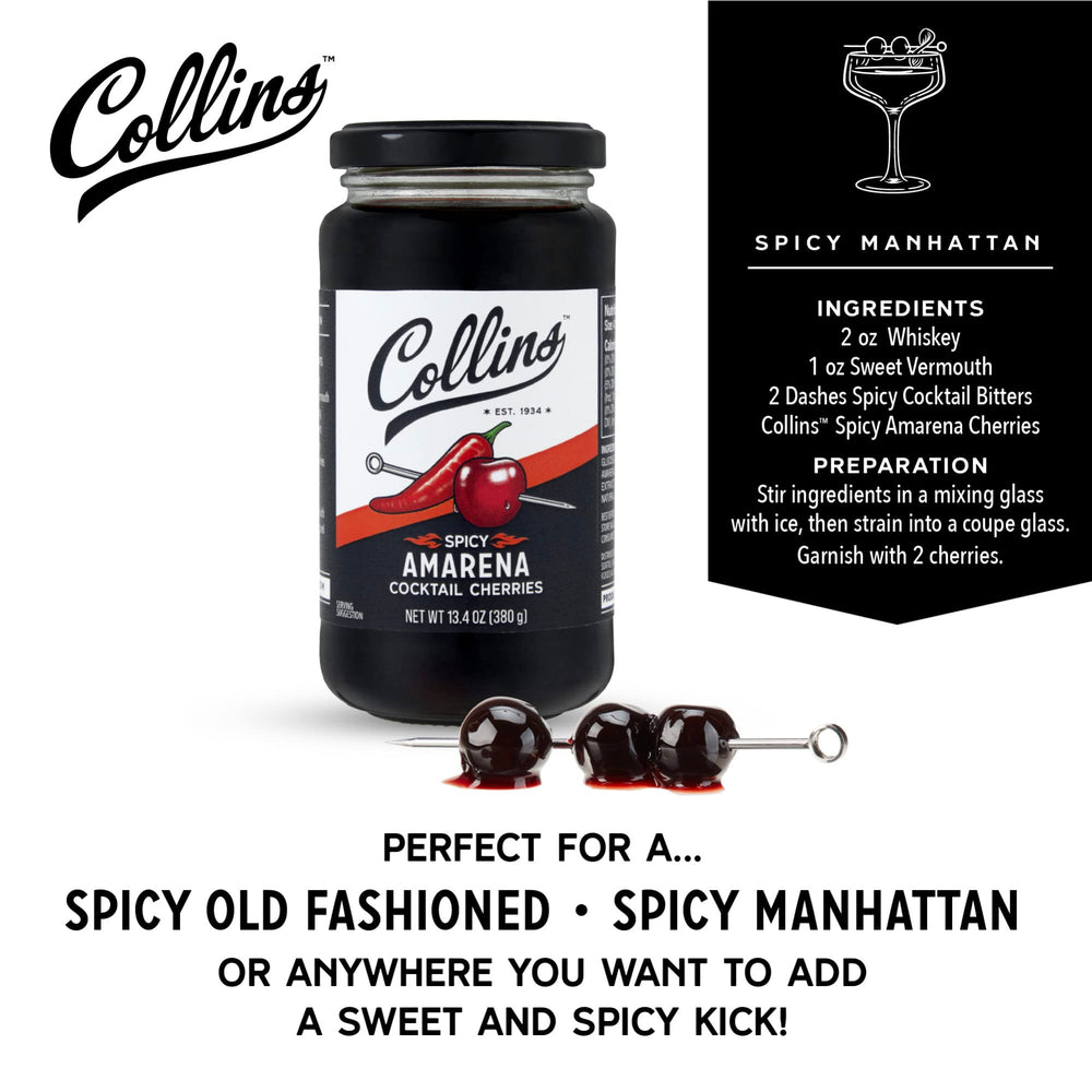 Collins Chicago syrup texture in jar emphasizing glossy sweet-tart coating