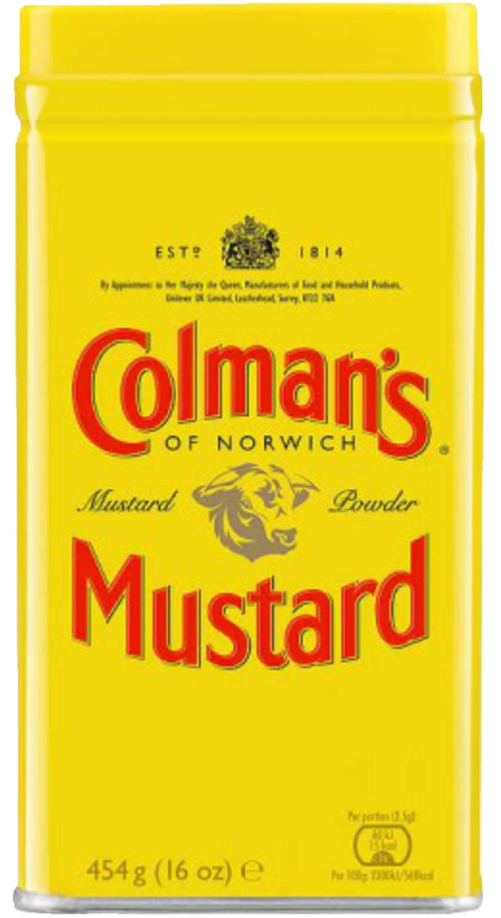 Close-up of Colman's mustard powder texture highlighting fresh aromatic spice