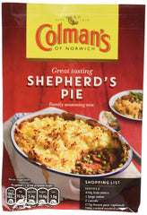 Colman's pack front showing twelve sachets and clear product identity for easy pantry choice