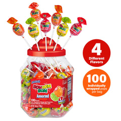 Colombina individually wrapped lollipop in hand, convenient and hygienic