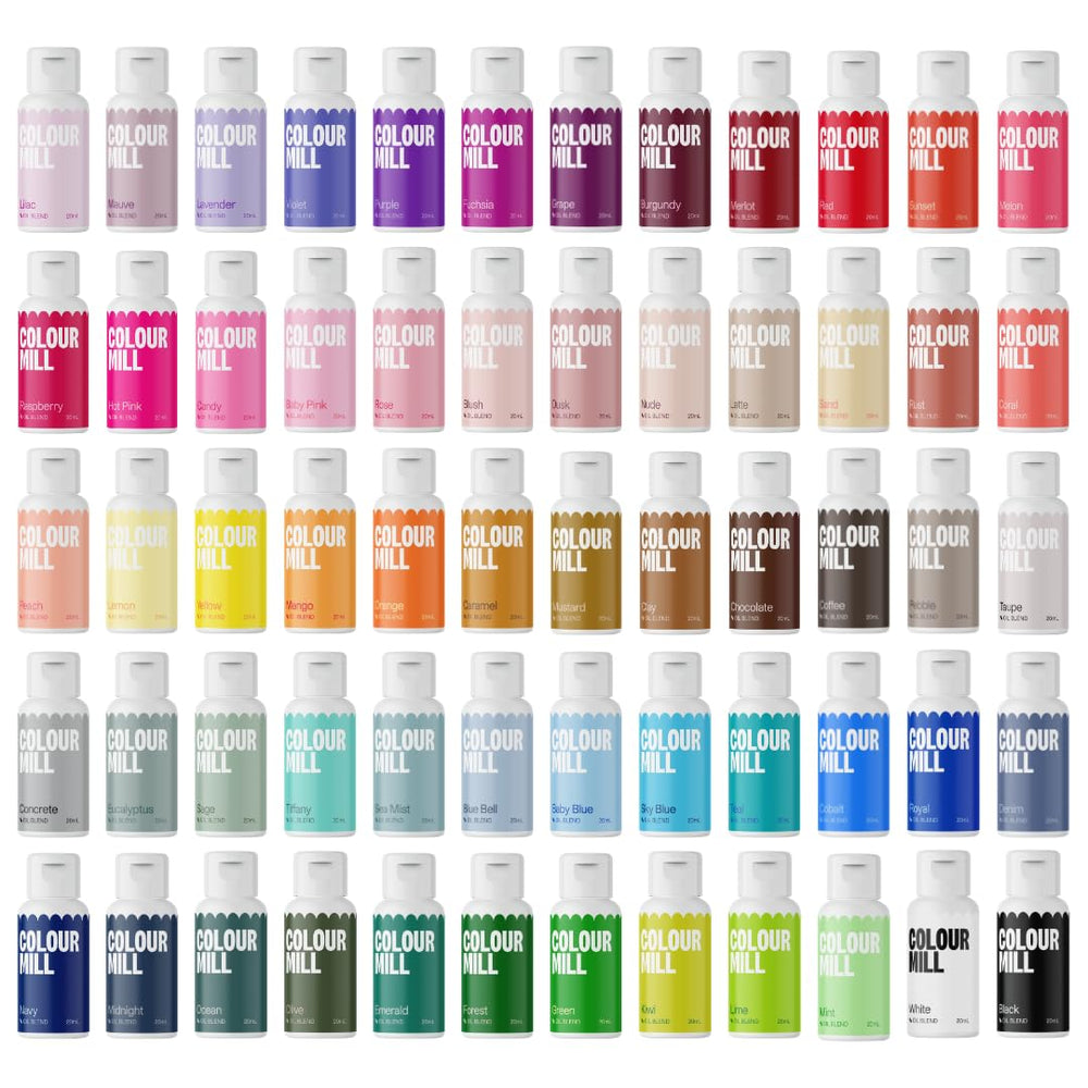 Colour Mill full box front view showing 60 colors and easy selection benefit