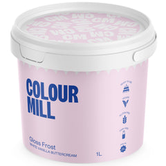 Colour Mill tub front view showing product and glossy finish benefit