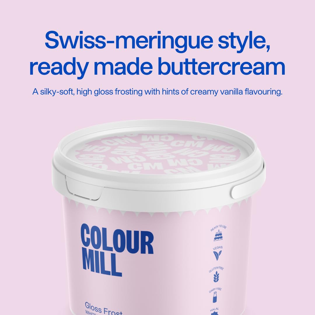 Colour Mill close-up of smooth buttercream texture for easy spreading