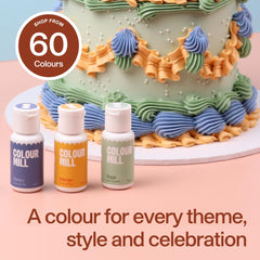 Colour Mill blended in buttercream showing smooth texture and even tint benefit