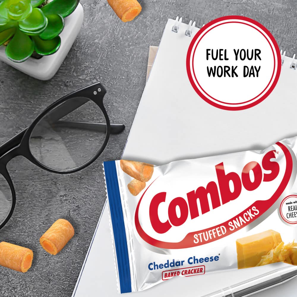 Combos cracker cross-section texture showing crunchy pretzel and cheese filling