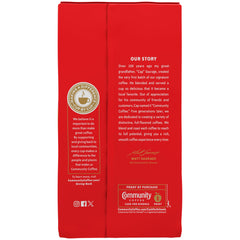 Community Coffee vacuum-seal detail highlighting freshness preservation benefit