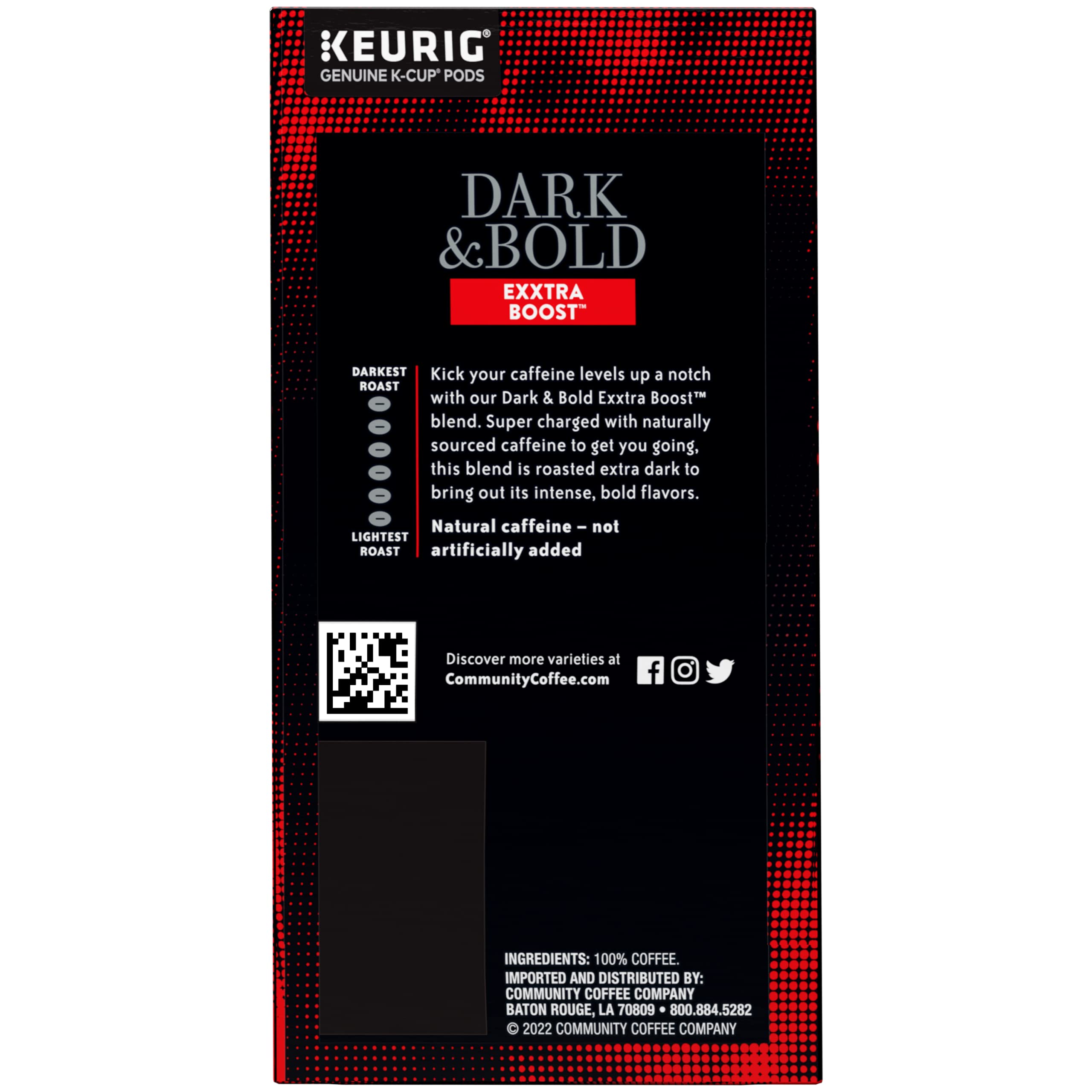 Community Coffee pod brewing in a Keurig demonstrating quick, hot coffee