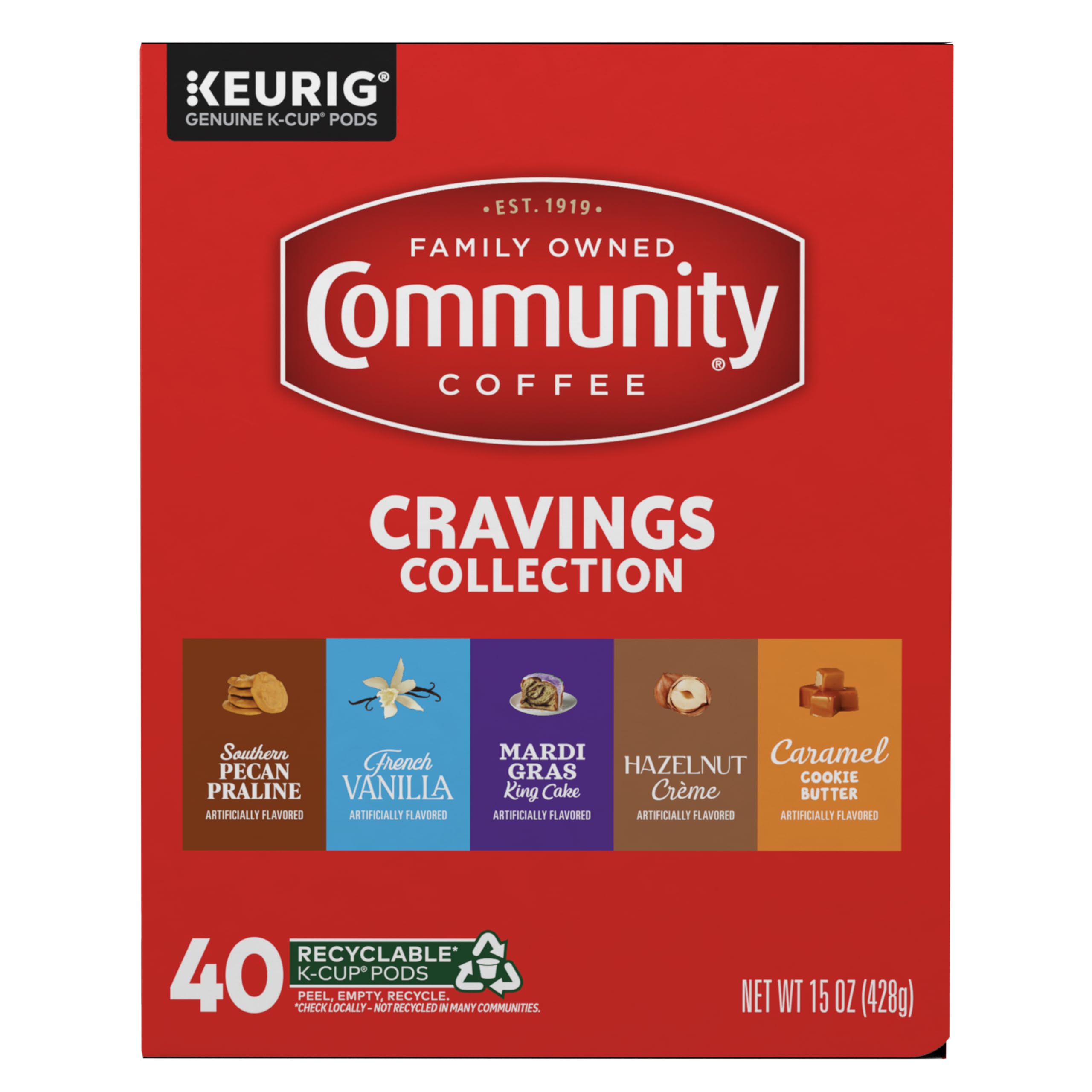 Community Coffee brewed cup closeup with steam highlighting aroma and enjoyable sip
