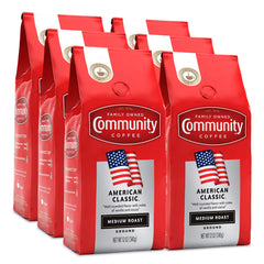 Community Coffee front packaging showing brand and pack benefit of consistent flavor