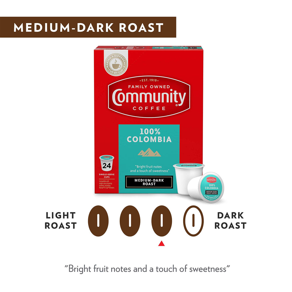 Community Coffee ground-bean texture highlighting roast depth and aroma
