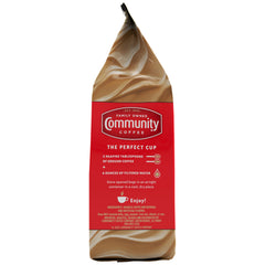 Community Coffee ground texture close-up showing medium grind for versatile brewing