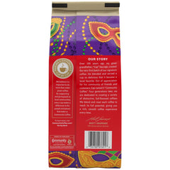 Community Coffee close-up label showing flavor notes and roast for easy selection