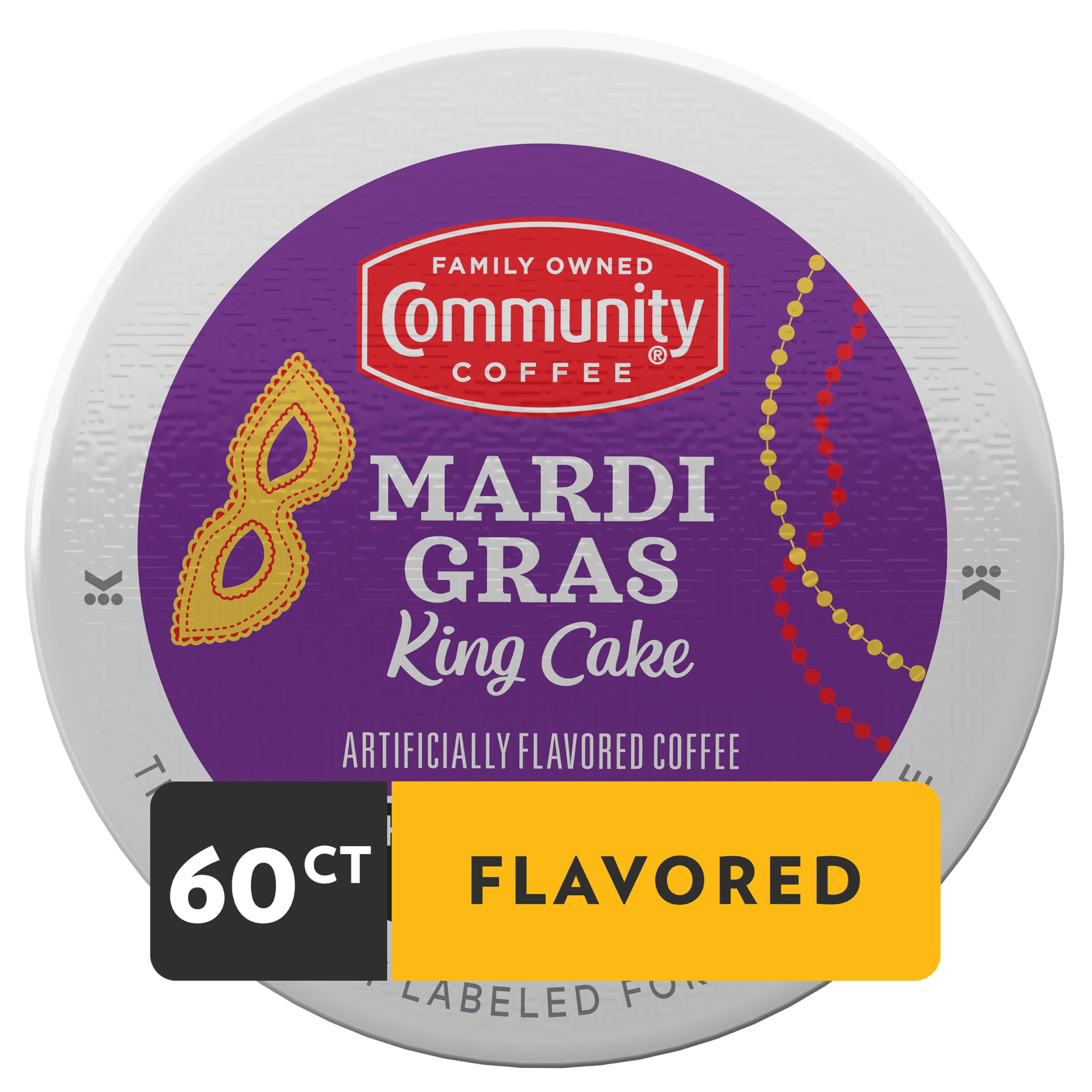 Community Coffee single K-Cup close-up highlighting pod compatibility and easy single-serve use