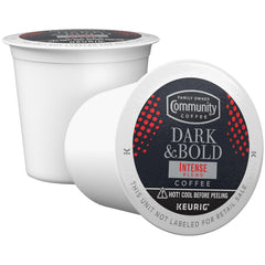 Community Coffee pod top label visible for easy Keurig compatibility benefit