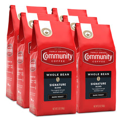 Community Coffee front packaging showing 12 oz bag and brand benefits