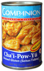 Companion front can shot showing product branding and convenient shelf-stable benefit