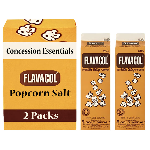 Concession Essentials Flavacol popcorn seasoning salt 2-pack (35 oz each)