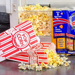 Concession Essentials bag filled with popcorn in use boosting impulse purchases