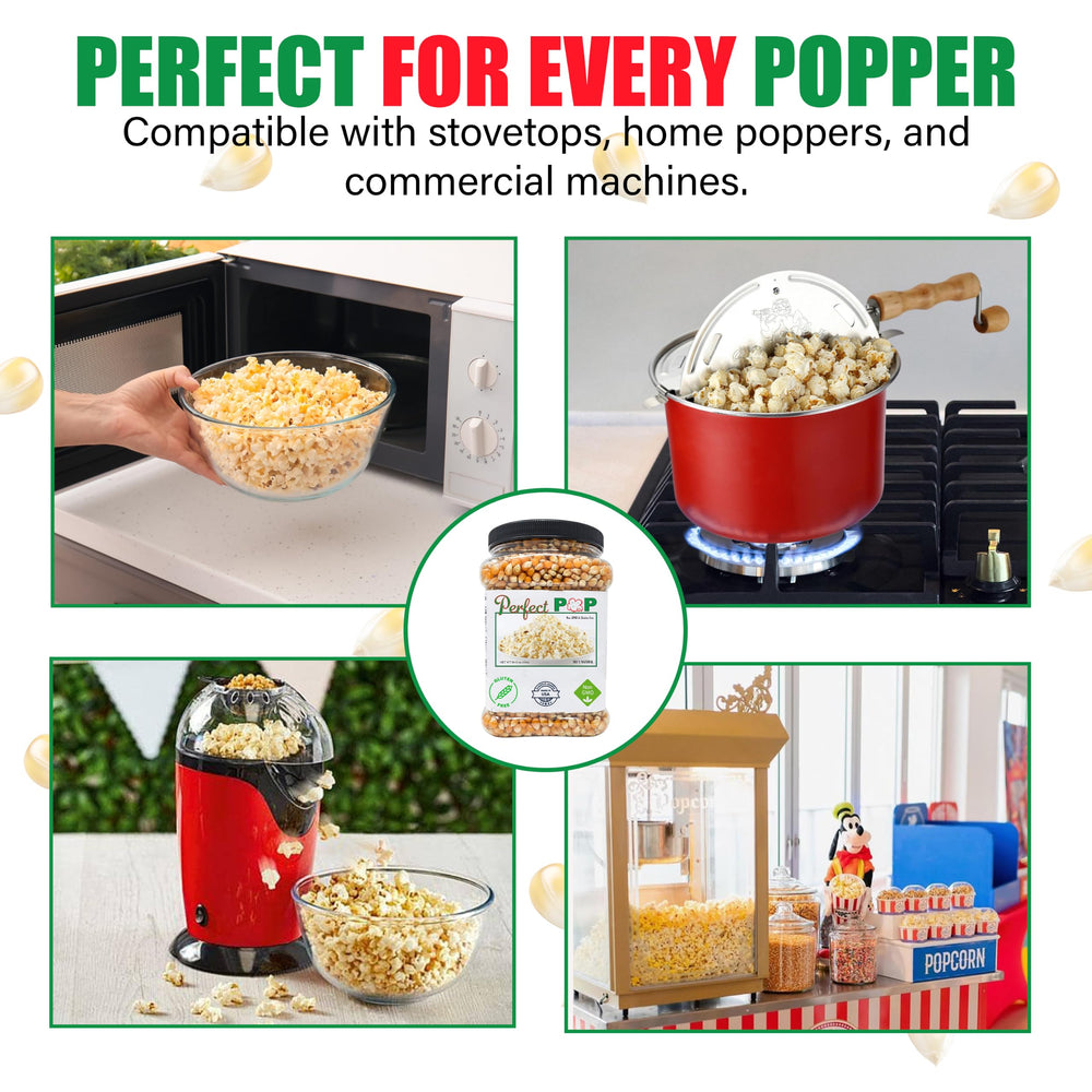 Concession Essentials seasoned popcorn on tray showing seasoning retention and serving appeal