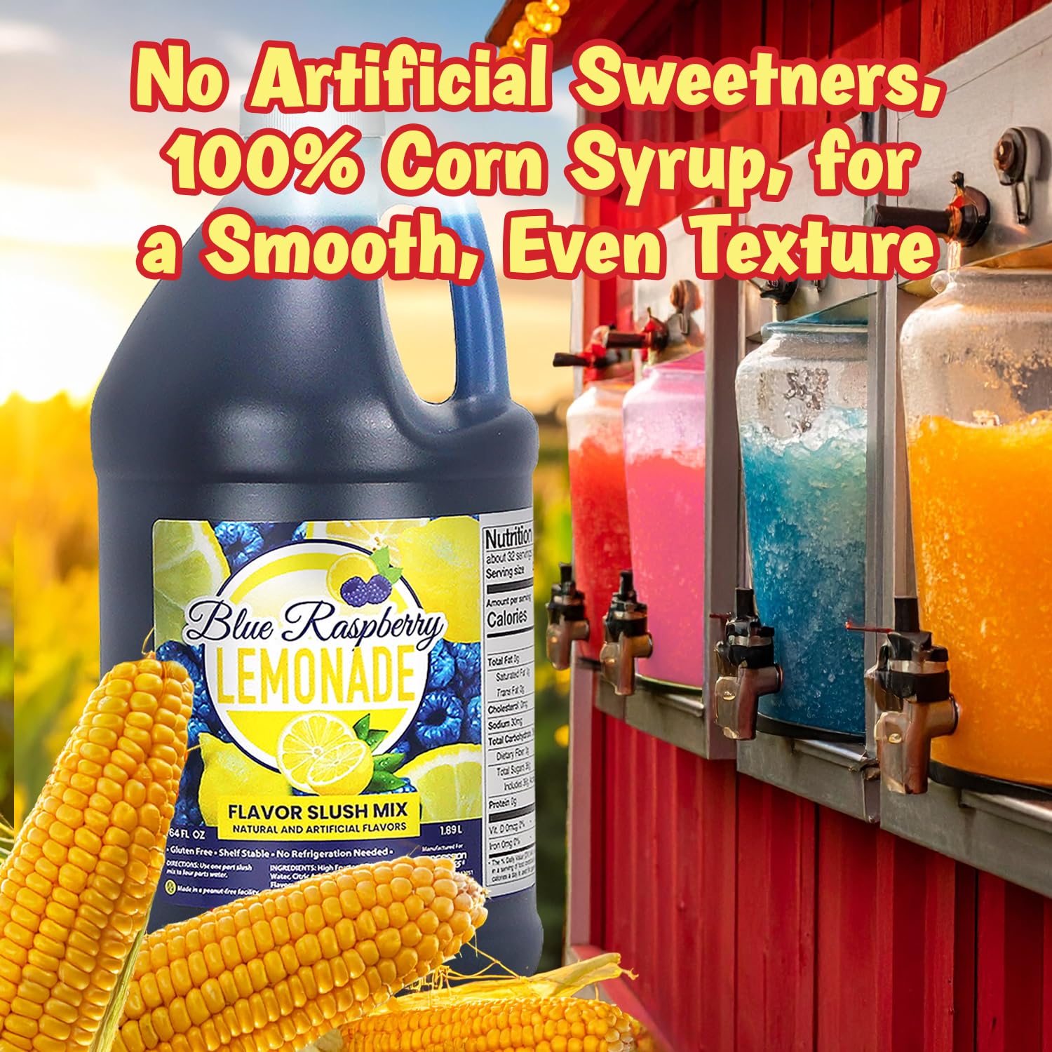 Concession Express label close-up showing ingredient clarity and storage details