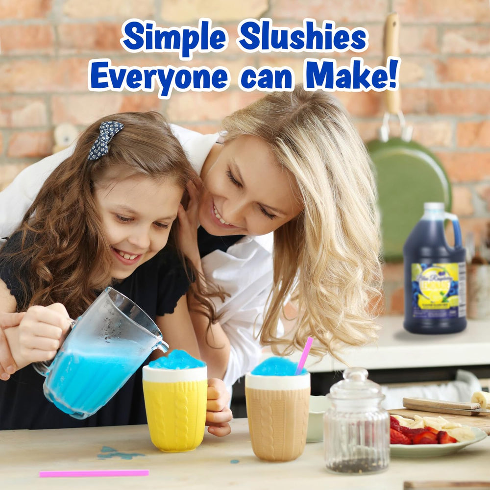 Concession Express slush machine dispensing vibrant blue slush for quick service