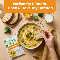 Concord Foods chopped broccoli added to mix benefit: fresh vegetable boost