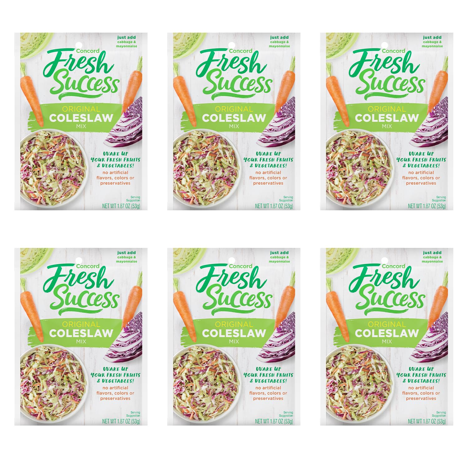 Concord Foods packet front view showing brand and clear product identity for easy recognition
