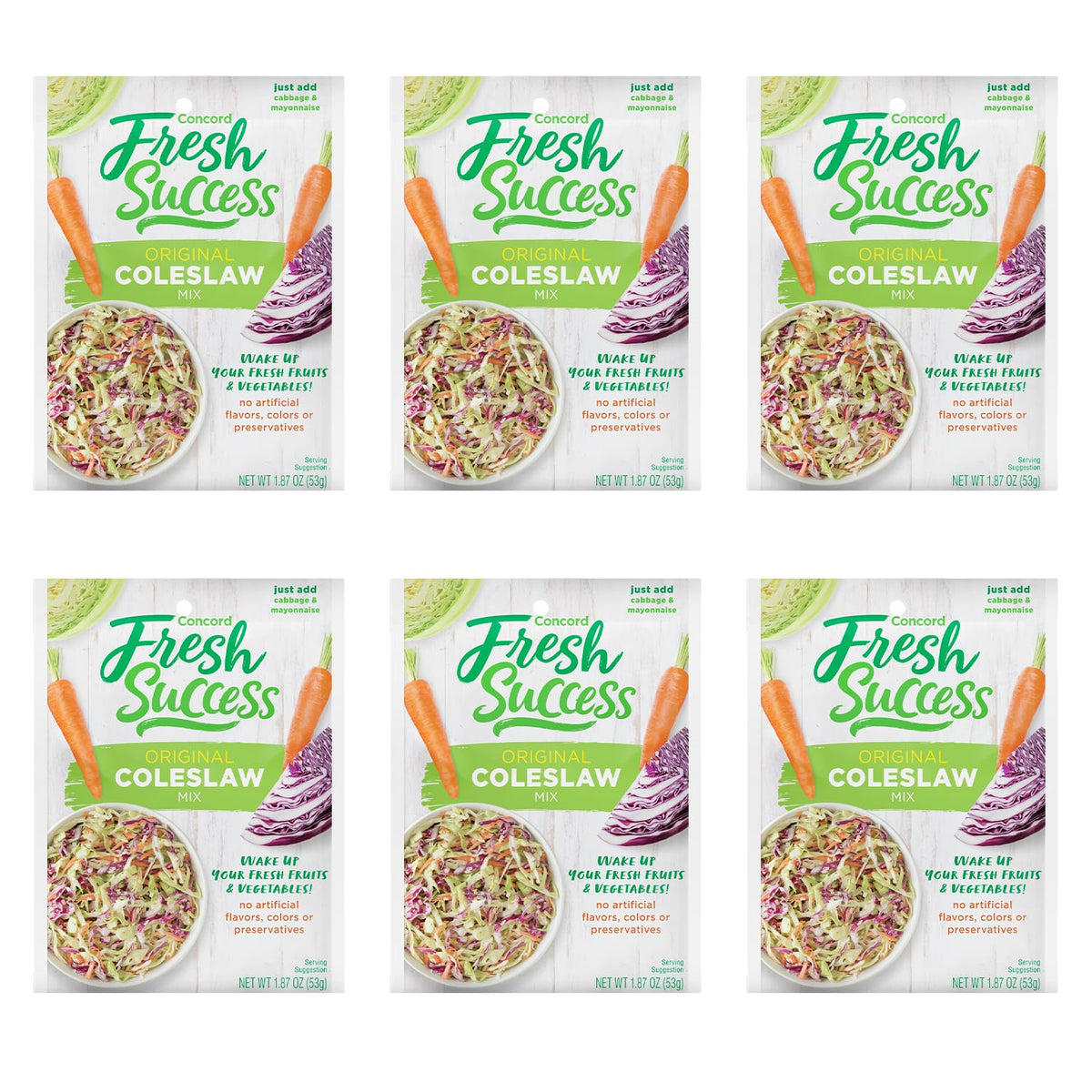 Concord Foods packet front view showing brand and clear product identity for easy recognition