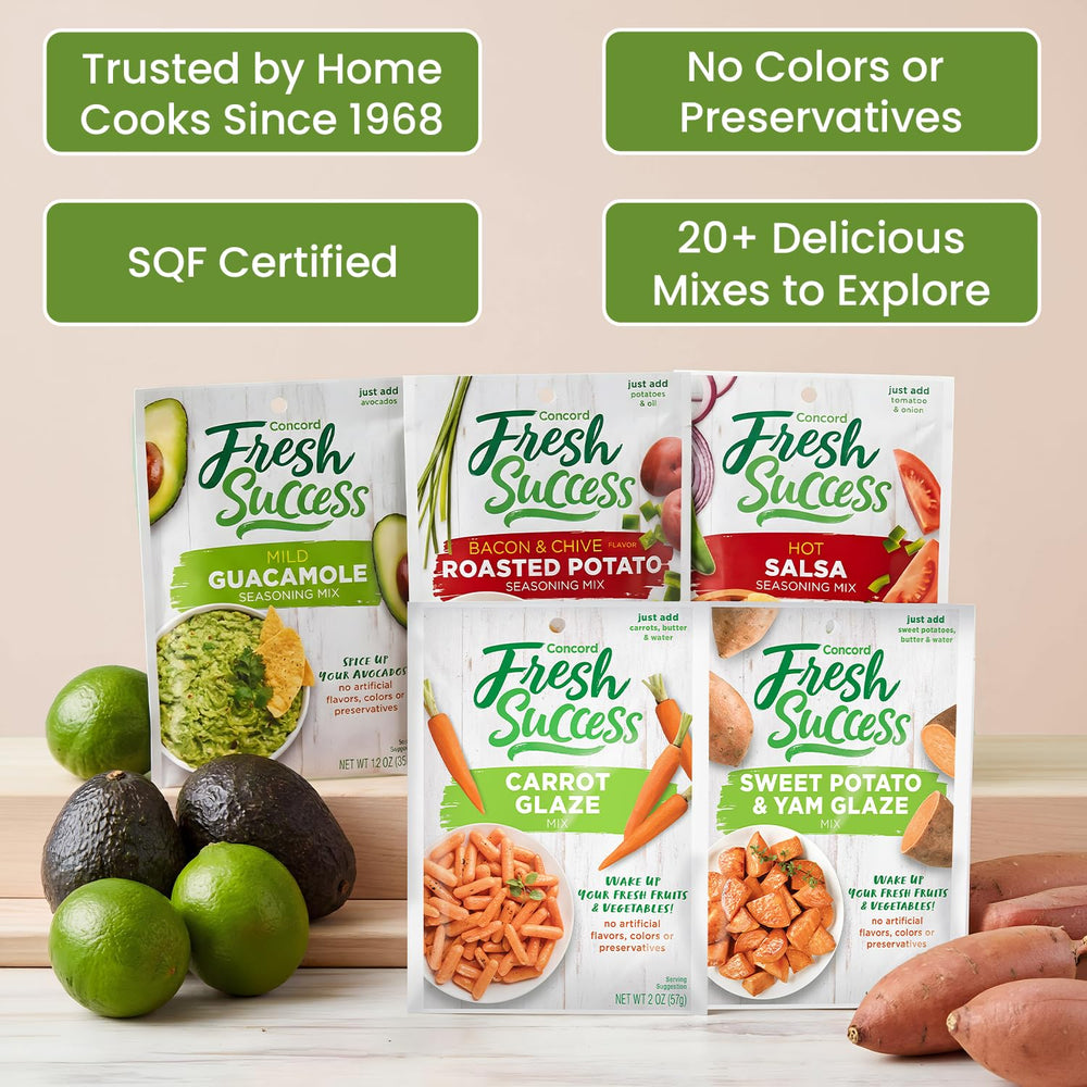 Packet next to ruler and hand for Concord Foods scale comparison and portion clarity